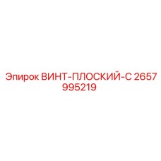 2657995219 ВИНТ-ПЛОСКИЙ-C Epiroc