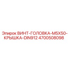4700508098 ВИНТ-ГОЛОВКА-M5X50-КРЫШКА-DIN912 Epiroc
