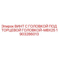 1903286013 ВИНТ С ГОЛОВКОЙ ПОД ТОРЦЕВОЙ ГОЛОВКОЙ-M8X25 Epiroc