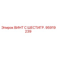 95919239 ВИНТ С ШЕСТИГР. Epiroc
