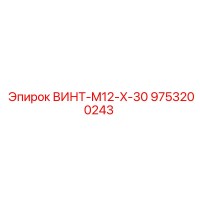 9753200243 ВИНТ-M12-X-30 Epiroc