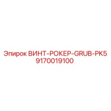 9170019100 ВИНТ-РОКЕР-GRUB-PK5 Epiroc