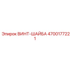 4700177221 ВИНТ-ШАЙБА Epiroc