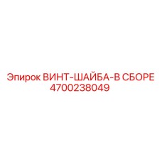 4700238049 ВИНТ-ШАЙБА-В СБОРЕ Эпирок