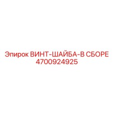 4700924925 ВИНТ-ШАЙБА-В СБОРЕ Epiroc