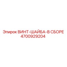 4700929204 ВИНТ-ШАЙБА-В СБОРЕ Epiroc