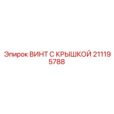Фото Винта с Крышкой Epiroc 211195788 для Буровых Машин