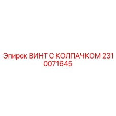 Изображение винта с колпачком Epiroc артикул 2310071645