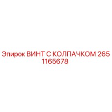 2651165678 ВИНТ С КОЛПАЧКОМ Epiroc