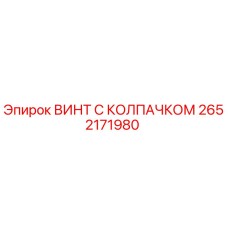 Оригинальный винт с колпачком 2652171980 для буровых станков Epiroc