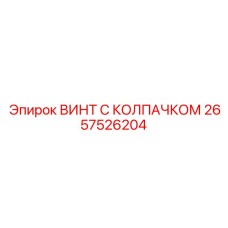 Фото винта с колпачком Epiroc артикул 2657526204