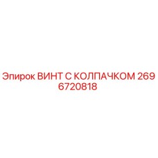 Фото оригинального винта с колпачком Epiroc 2696720818