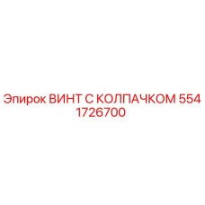 Оригинальный винт Epiroc 5541726700 с защитным колпачком