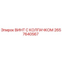 2657640567 ВИНТ С КОЛПАЧКОМ Epiroc