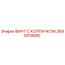 2695919585 ВИНТ С КОЛПАЧКОМ Epiroc