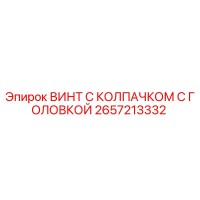 2657213332 ВИНТ С КОЛПАЧКОМ С ГОЛОВКОЙ Epiroc