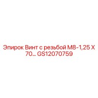GS12070759 Винт с резьбой M8-1,25 X 70 Epiroc