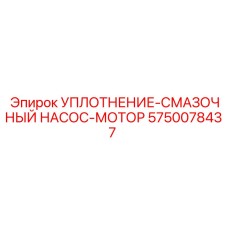 5750078437 УПЛОТНЕНИЕ-СМАЗОЧНЫЙ НАСОС-МОТОР Epiroc