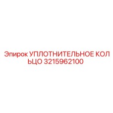 3215962100 УПЛОТНИТЕЛЬНОЕ КОЛЬЦО Эпирок