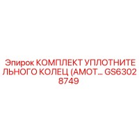 GS63028749 КОМПЛЕКТ УПЛОТНИТЕЛЬНОГО КОЛЕЦ (АМОТ) Epiroc