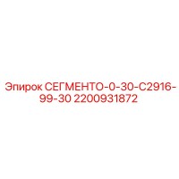 2200931872 СЕГМЕНТО-0-30-C2916-99-30 Epiroc