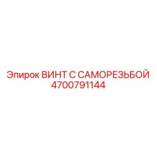 4700791144 ВИНТ С САМОРЕЗЬБОЙ Epiroc