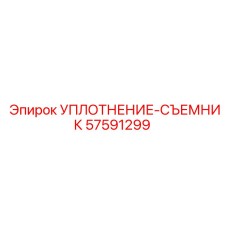 57591299 УПЛОТНЕНИЕ-СЪЕМНИК (Epiroc)