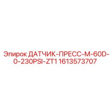 1613573707 ДАТЧИК-ПРЕСС-M-60D-0-230PSI-ZT1 Epiroc
