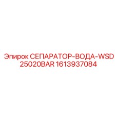 1613937084 СЕПАРАТОР-ВОДА-WSD25020BAR Epiroc
