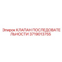 3719013755 КЛАПАН ПОСЛЕДОВАТЕЛЬНОСТИ Epiroc