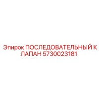 5730023181 ПОСЛЕДОВАТЕЛЬНЫЙ КЛАПАН Epiroc