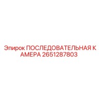 2651287803 ПОСЛЕДОВАТЕЛЬНАЯ КАМЕРА Epiroc