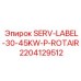 Антивандальная сервисная этикетка SERV-LABEL-30-45KW-P-ROTAIR арт.2204129512 производства Epiroc