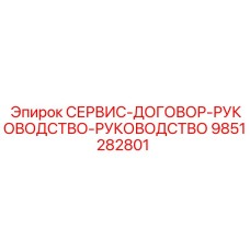 9851282801 СЕРВИС-ДОГОВОР-РУКОВОДСТВО-РУКОВОДСТВО Epiroc