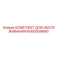 6060009840 КОМПЛЕКТ ДЛЯ ОБСЛУЖИВАНИЯ Эпирок