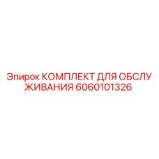 6060101326 КОМПЛЕКТ ДЛЯ ОБСЛУЖИВАНИЯ Epiroc