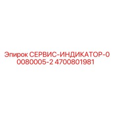 4700801981 СЕРВИС-ИНДИКАТОР-00080005-2 (Epiroc)
