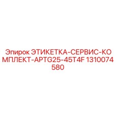 1310074580 ЭТИКЕТКА-СЕРВИС-КОМПЛЕКТ-APTG25-45T4F Epiroc