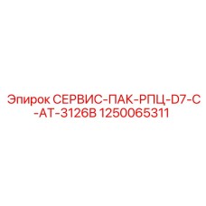 1250065311 СЕРВИС-ПАК-РПЦ-D7-C-AT-3126B Epiroc