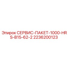 2236200123 СЕРВИС-ПАКЕТ-1000-HRS-B15-62-2 Epiroc