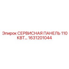 1631201044 СЕРВИСНАЯ ПАНЕЛЬ 110КВТ Epiroc