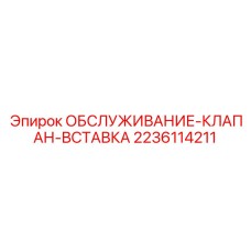 2236114211 ОБСЛУЖИВАНИЕ-КЛАПАН-ВСТАВКА Epiroc