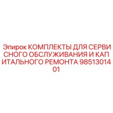 9851301401 КОМПЛЕКТЫ ДЛЯ СЕРВИСНОГО ОБСЛУЖИВАНИЯ И КАПИТАЛЬНОГО РЕМОНТА Epiroc
