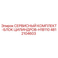 4812104603 СЕРВИСНЫЙ КОМПЛЕКТ-БЛОК ЦИЛИНДРОВ-H1B110 Epiroc