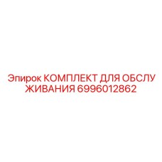 6996012862 КОМПЛЕКТ ДЛЯ ОБСЛУЖИВАНИЯ Epiroc