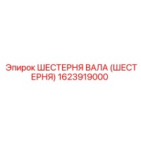 1623919000 ШЕСТЕРНЯ ВАЛА (ШЕСТЕРНЯ) Epiroc