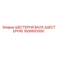 1606651000 ШЕСТЕРНЯ ВАЛА (ШЕСТЕРНЯ) Epiroc