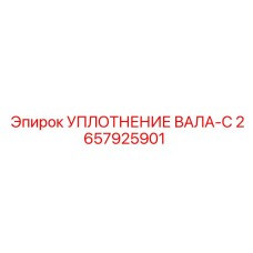2657925901 УПЛОТНЕНИЕ ВАЛА-C Epiroc