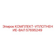 57695249 КОМПЛЕКТ-УПЛОТНЕНИЕ-ВАЛ Epiroc