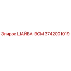 Оригинальная шайба BGM артикул 3742001019 Epiroc